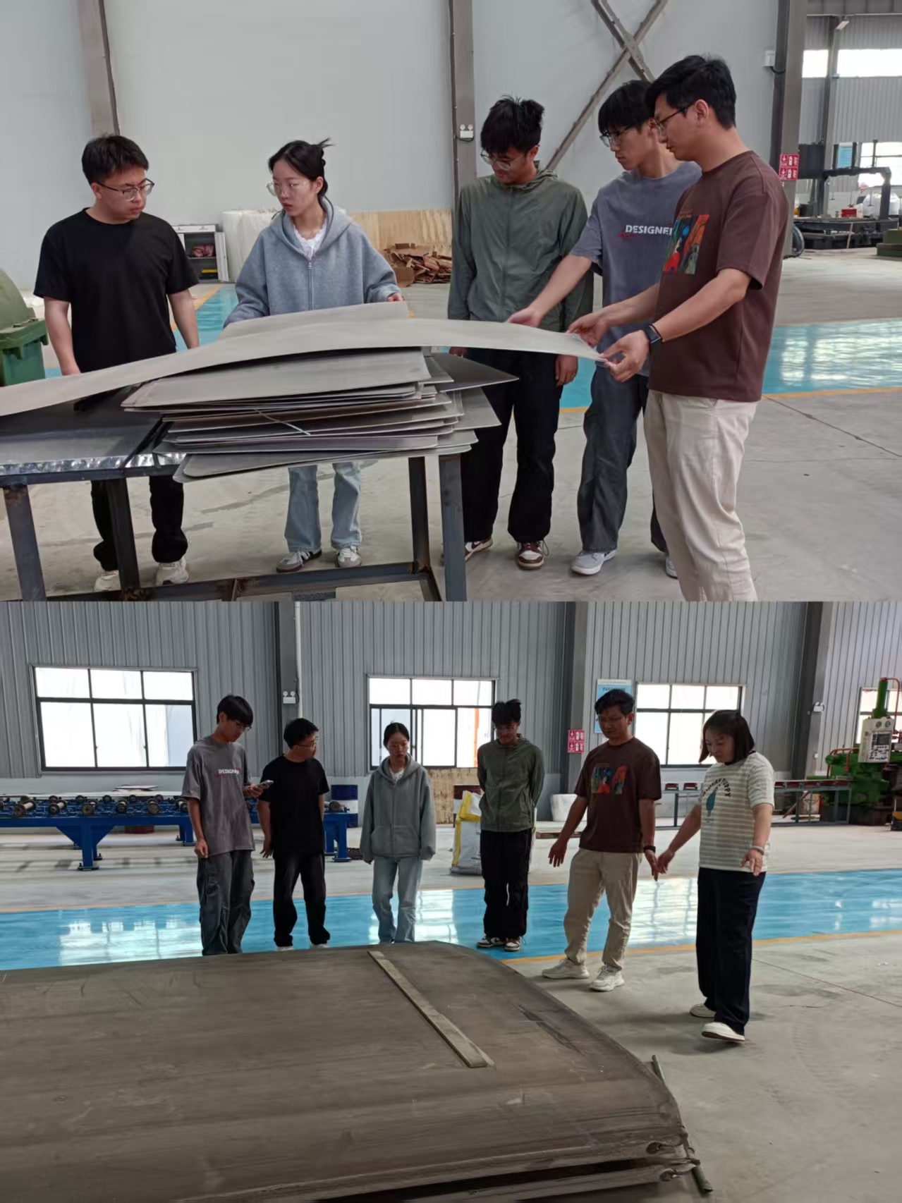 河南科技大學(xué)陳教授帶領(lǐng)研究生到新公司考察交流